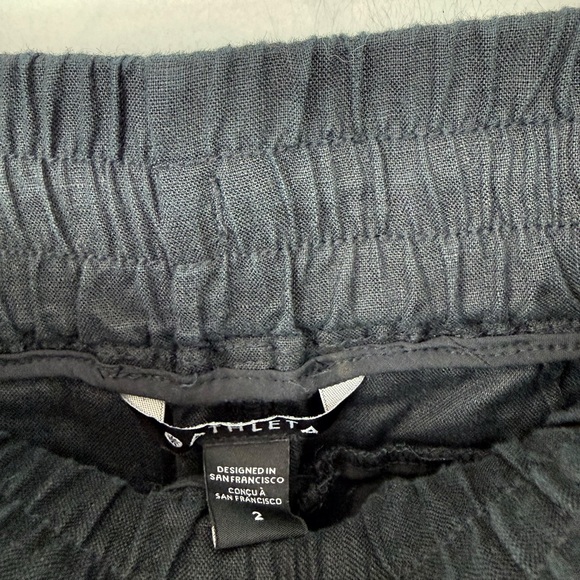 Athleta Cabo Linen Jogger Black Size 2 Womens NWT - Picture 7 of 9